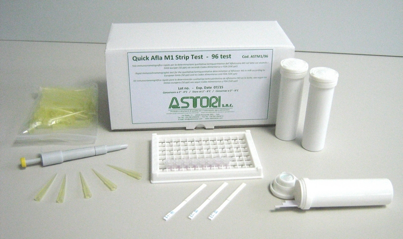 Kit rapido Aflatossina M1 - Quick Afla M1 Strip Test